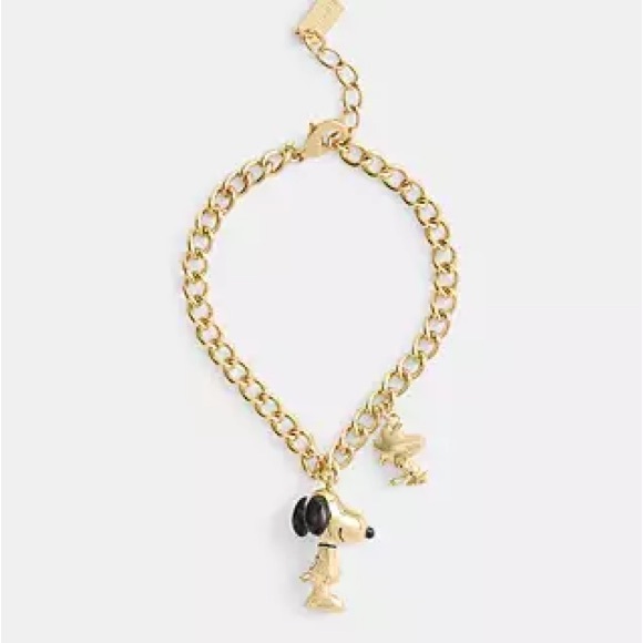 Coach X Peanuts Snoopy And Woodstock Charm Bracelet - Picture 1 of 3